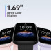 Amazfit Bip 3 Pro Smart Watch with 1.69" Large Color Display,2 Weeks' Battery Life,5 ATM Water-Resistance,60 Sports Modes, High-Precision GPS, and Blood-Oxygen Saturation Measurement (Cream)